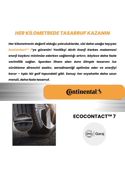 215/60R17 96H Fr Continental Ecocontact7 - 2025 Yaz indirimleri