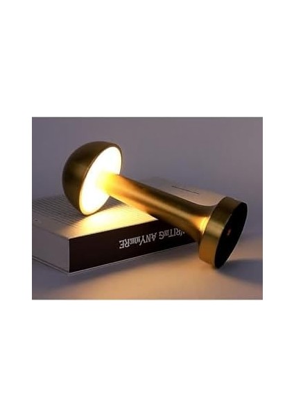 Geldi Şarjlı Masa Lambası Dimmerli Dekoratif Abajur Cata Lizbon Gold Dokunmatik Sunum Lambası 3 Renk Modu fiyatları