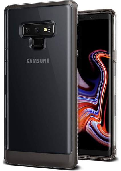 Design VRSN9CB Galaxy Note 9 Crystal Bumper Kılıf, Metallic Black