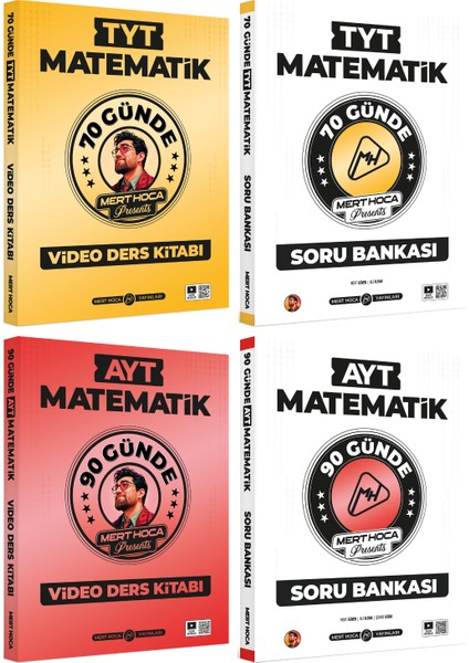 70 Günde & 90 Günde Matematik TYT - AYT Video Ders Kitabı ve Soru Bankası Seti