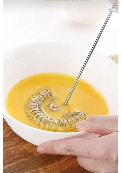 Metal Çırpıcı 28 cm Paslanmaz Çelik Mutfak Aleti