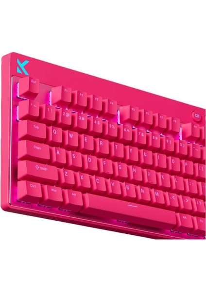 Mix 87 Rose Red %80 Apollo Manyetik Switch 8k Hz Hall Effect Rgb Hotswap Mekanik Gaming Klavye (MC-MIX87-5) fırsatları