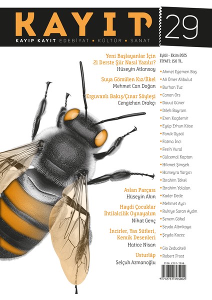 Kayıp Kayıt Dergi 29.sayı Eylül-Ekim 2025