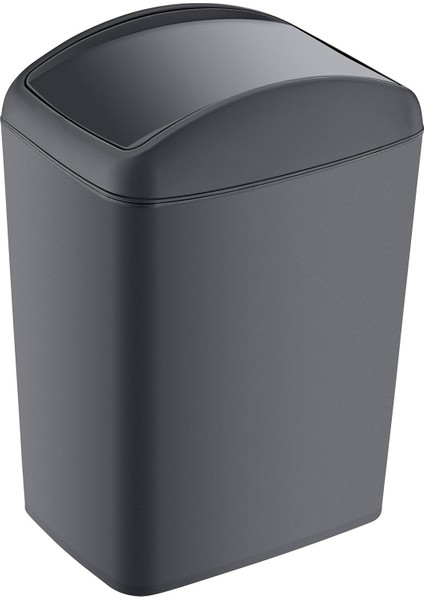 Soft Çöp Kutusu Döner Kapak 5 Lt Antrasit