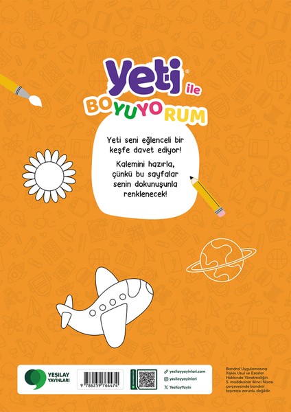 Yeti ile Boyuyorum Boyama Kitabı fiyatları