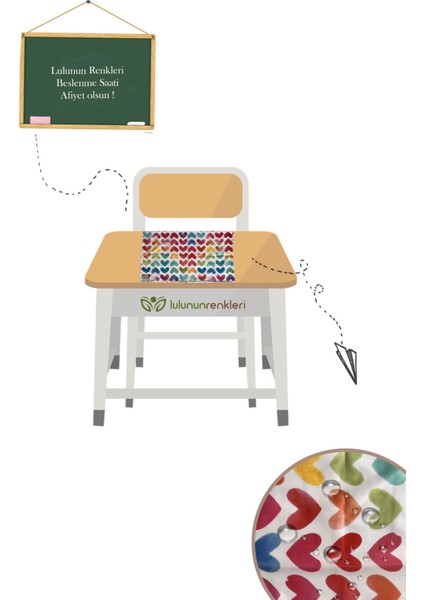 Sıvı Geçirmez Okul Beslenme Örtüsü (30X45 cm ) 2 Adet fiyatları