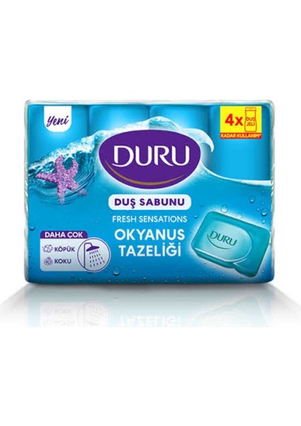 Fresh Sensection Okyanus Esintisi 4’lü Katı Duş Sabunu – Ferahlatıcı Deniz Nefesi, Bitkisel Formül fiyatları