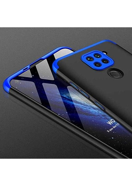Redmi Note 9 Kılıf 360 Tam Koruma Kapak 3 Parça Slim Fit Siyah-Kırmızı modelleri