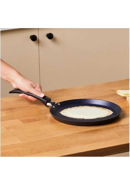 Granit Kaplama Krep Tavası Siyah – 28 Cm, Yapışmaz Yüzey modelleri