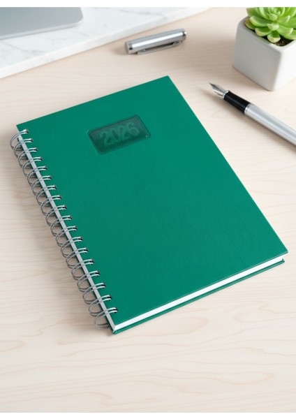 Orta Boy Spiralli Ajanda – B5 Ebat, Günlük Planlama Defteri (17X24 Cm)