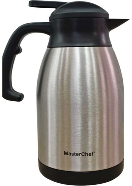 Masterchef Paslanmaz Çelik Termos – 2000 Ml, Isı Koruyucu, Sızdırmaz Kapaklı