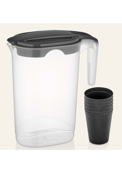 Master Sürahi Seti 1.75 L + 4 Bardak – Günlük Kullanıma Uygun