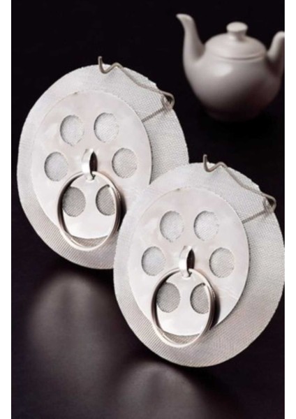 Sök Tak Paslanmaz Çay Filtresi – Tüm Demliklere Uyar, Pratik Kullanım 2 Li Set