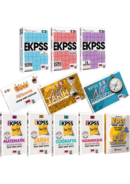 2026 E-Kpss Kazandıran Set(Konu-Soru-Deneme-Harita-Tablo-Grafik-Özet Ders Notu)
