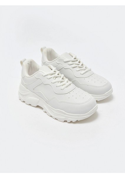 Lcw Steps Beyaz Bağcıklı Kadın Aktif Spor Ayakkabı