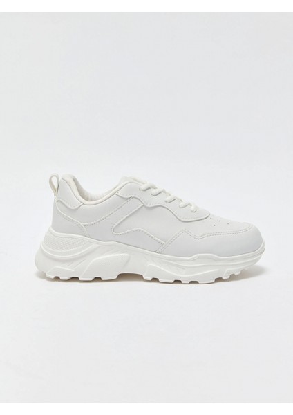 Lcw Steps Beyaz Bağcıklı Kadın Aktif Spor Ayakkabı fiyatları
