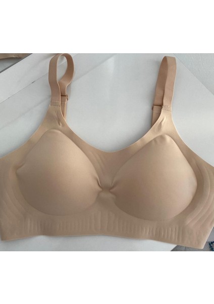 Sınaura Kadın Ten Rengi Çıkarılabilir Pedli Dikişsiz Balensiz Toparlayıcı Sütyen modelleri
