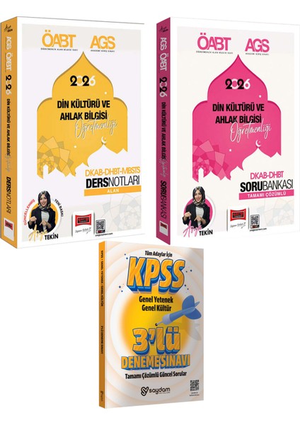 2026 Meb Ags Öabt Dhbt Din Kültürü ve Ahlak Bilgisi Öğr.video Ders Notları-Soru Bankası(Asya Tekin)