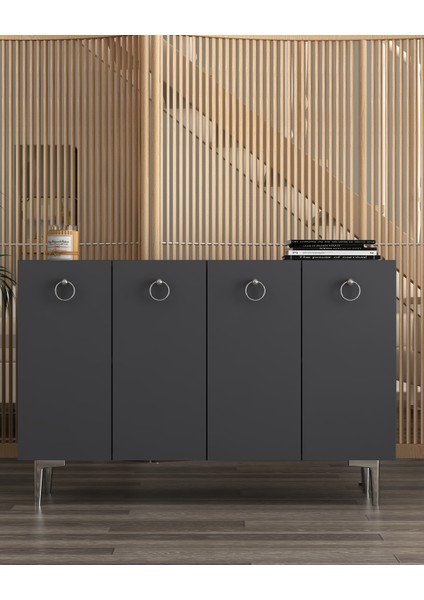 Lenorra Konsol Antrasit-Gümüş