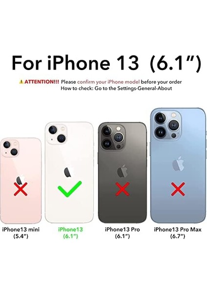 Apple iPhone 13 Kılıf 6.1 ile Uyumlu, Ince Sıvı Silikon 3 Katmanlı Tam Kaplamalı Yumuşak Jel Kauçuk Kılıf Kapak (Siyah, 6.1 Inç) fiyatları