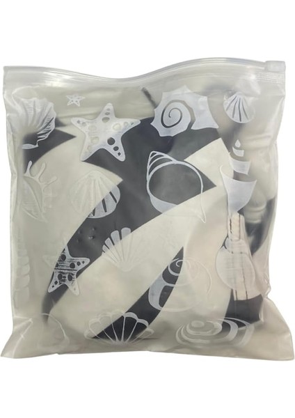 4 Adet Islak Çamaşır Torbası, Iç Çamaşırı Torbası, Kıyafet Torbası, Seyahat Çantası, Makyaj Çantası, Valiz Organizeri, Bavul Organizeri, Çok Amaçlı Torba, Buzlu Fermuarlı Poşet