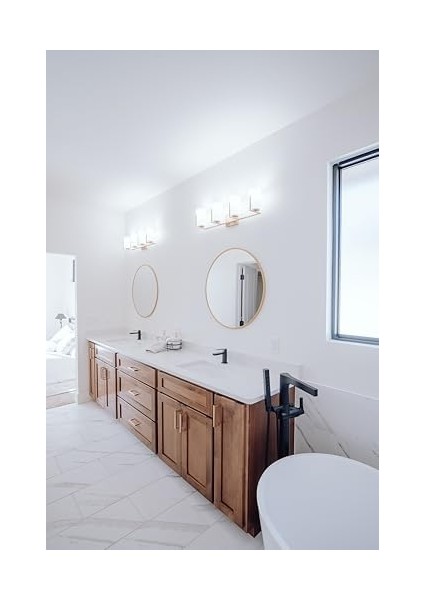 Hardware 1 Paket Katı Çekirdek Mutfak Dolabı Çeker, Lüks Dolap Kolları, Kapı ve Şifonyer Çekmeceleri Için Donanım, 8-13/16 Inç (224MM) Delik Merkezi, Fırçalanmış Altın Pirinç, Işıklık modelleri