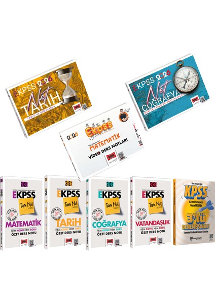 2026 E-Kpss Matematik-Tarih-Coğrafya-Vatandaşlık Özet Ders Notu-Tablo ve Grafikler