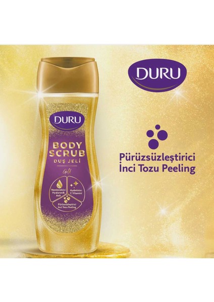 Body Scrub Aydınlatıcı 450 ml x 3’lü Paket – Peeling Etkili & Işıltı Veren Bakım