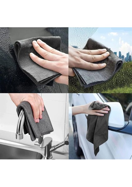 Ultra Emici Mikrofiber Temizlik Bezi 30x30 cm İz Bırakmayan Çok Amaçlı Ergonomik Tekli