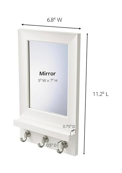 Ayna Düzenleyici, Kuvars, Anahtar Kancalı 1-Düzenleyici, 8-Orta Şeritler (HOM24MQ-ES), Yurt Dekoru Için Harika fiyatları