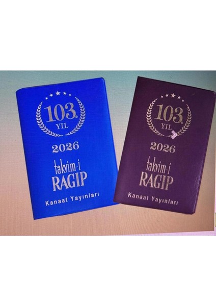 Kanaat Ragıp Cep Takvimi 2026 Yeni (Kısmet Kırtasiye)