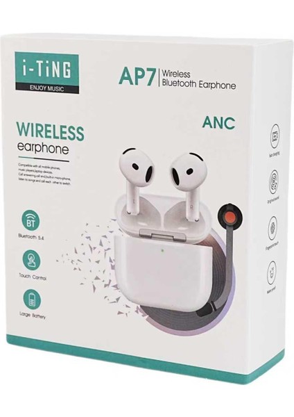 Air Pro 4 ANC Gürültü Engelleyici 4.Nesil A+++ Kalite İOS Android Tüm Telefonlar İle Uyumlu Bluetooth Kulaklık indirimleri