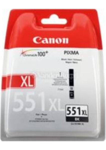 CLI-551XL Bk Black Siyah Yüksek Kapasiteli Mürekkep Kartuş IP7250 MX925 modelleri
