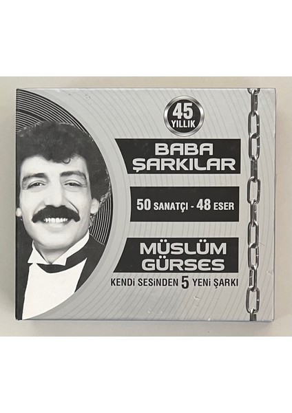 Müslüm Gürses Baba Şarkılar 50 Sanatçı 48 Eser 3 Cd'lik Set (Orijnal Dönem Baskı Cd)