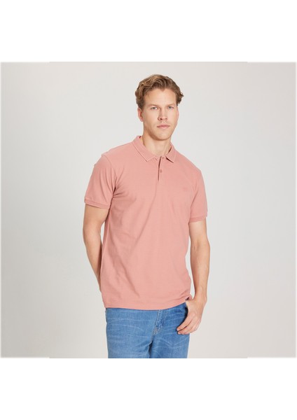 Erkek Pembe Polo Tişört