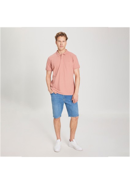 Erkek Pembe Polo Tişört