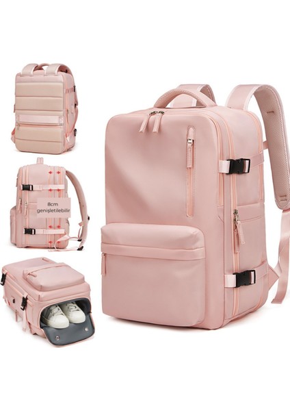 Su Geçirmez 16" Inç 39L Ayakkabı Bölmeli Seyahat Sırt Çantası - Laptop Bölmeli, USB Şarj Girişli fiyatları