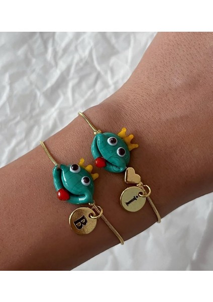 Murano Yeşil Kurbağa Bilekil(1 Adet)