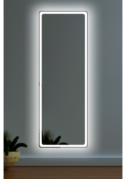 LED Işıklı Lazer Kumlamalı Çerçeveli Şişecam Flotale Dikdörtgen Boy Aynası 43x120 cm indirimleri