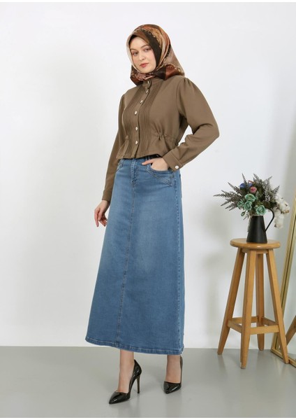 Cep Detaylı Denim Açık Mavi fırsatları