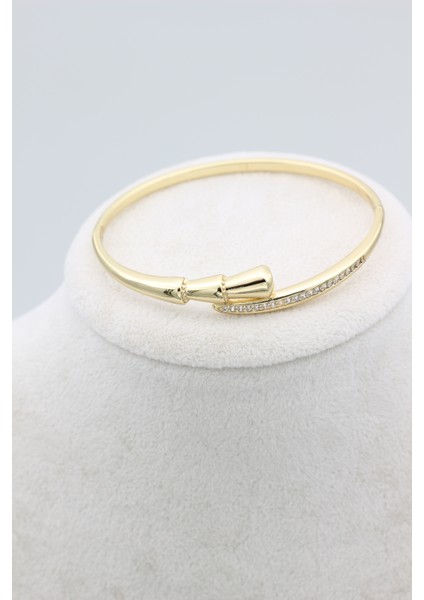 Stil Incisi/xupıng Jewelry Midellie Zirkon Taşlı Kelepçe