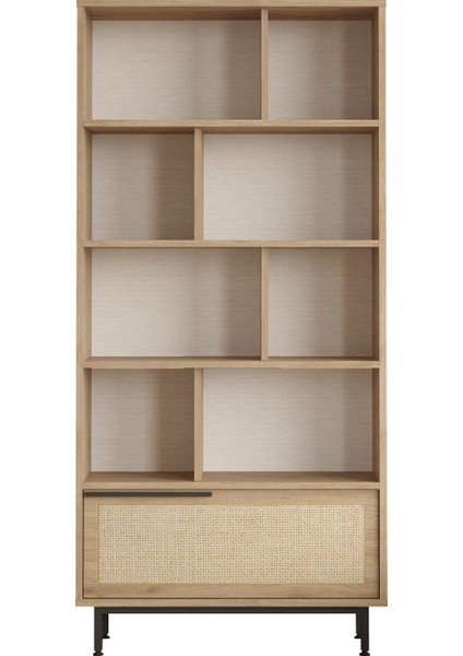 Genç Çalışma Masası & Kitaplık 2'li Set Sepet- Jüt Baskı Desen modelleri