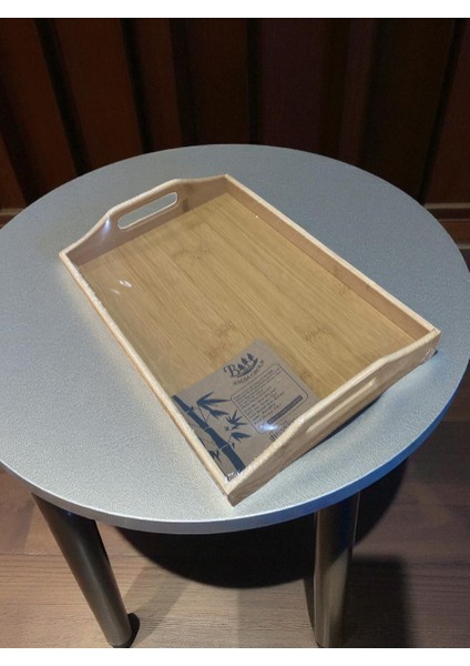 Bambu Servis ve Sunum Tepsisi – Saplı Dikdörtgen Ahşap Tepsi, Doğal Bambu, Kaymaz & Dayanıklı indirimleri