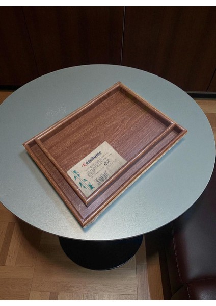 Bambu Servis ve Sunum Tepsisi – 2 Farklı Boy, Dikdörtgen Ahşap Tepsi, Doğal Bambu, Kaymaz & Dayanıklı / 2 Li Tepsi