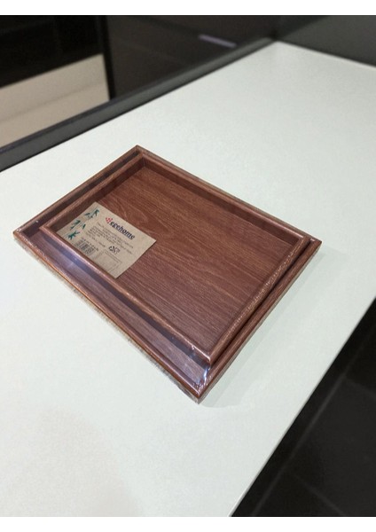 Bambu Servis ve Sunum Tepsisi – 2 Farklı Boy, Dikdörtgen Ahşap Tepsi, Doğal Bambu, Kaymaz & Dayanıklı / 2 Li Tepsi fiyatları