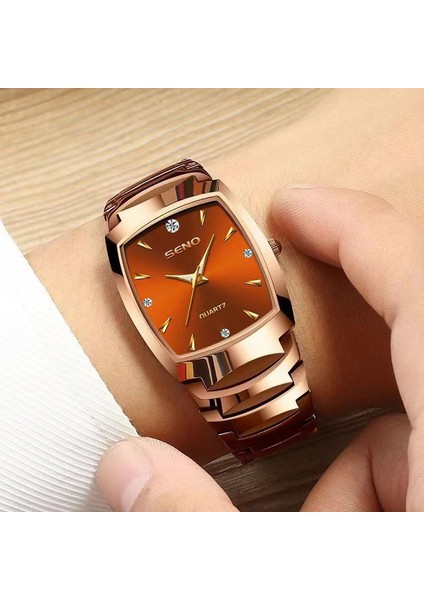 Erkek High-End Saat - Lüks Kahve Altın Saat (Yurt Dışından) fiyatları