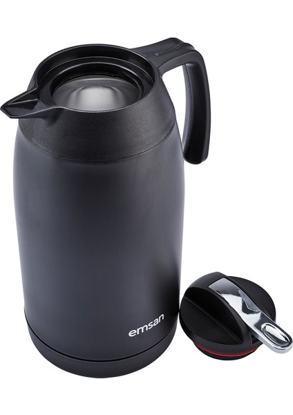 New Vega Seri 2,1 Litre Paslanmaz Çelik İçecek Termosu Taşınabilir Ergonomik Tasarım