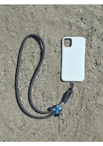 Tüm Kılıflara Uyumlu Antrasit Kelebek Telefon Boyun Askısı modelleri