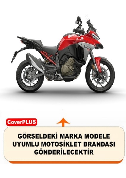 Reflektörlü Gri Dikişli Ducati Multistrada V4 S Pro Arka Çanta Uyumlu Branda Motosiket Brandası Motor Örtüsü Çadır Su Geçirmez Motosiklet Kılıfı Motor Brandası fiyatları