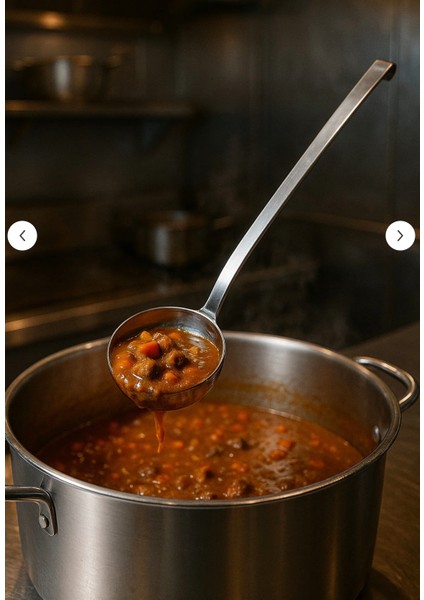 Sanayi Tipi Çelik Servis Kepçe No:3- Kaliteli Sanayi Tipi Kepçe - Servis Kepçesi Orta Boy